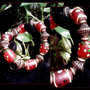 1970’s Lampwork Bead bracelet